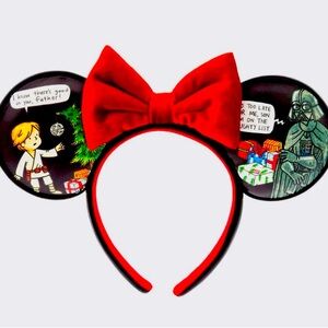 Disney Star Wars Darth Vader Luke Skywalker Christmas Ears NWT